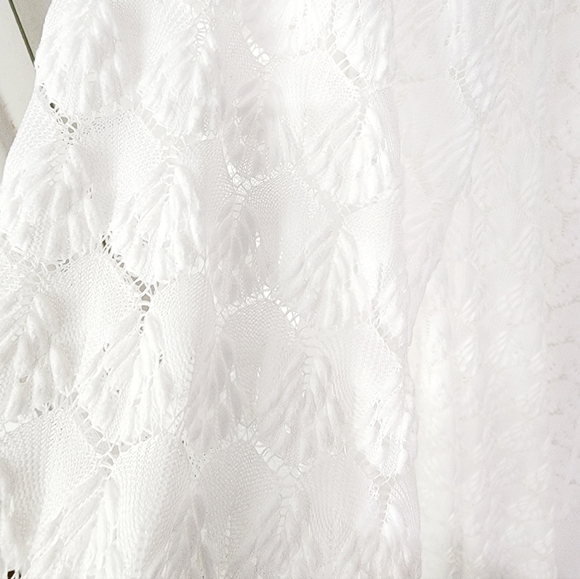 Vasna Lightweight Lace Asymmetrical Cardigan. - Picture 5 of 7